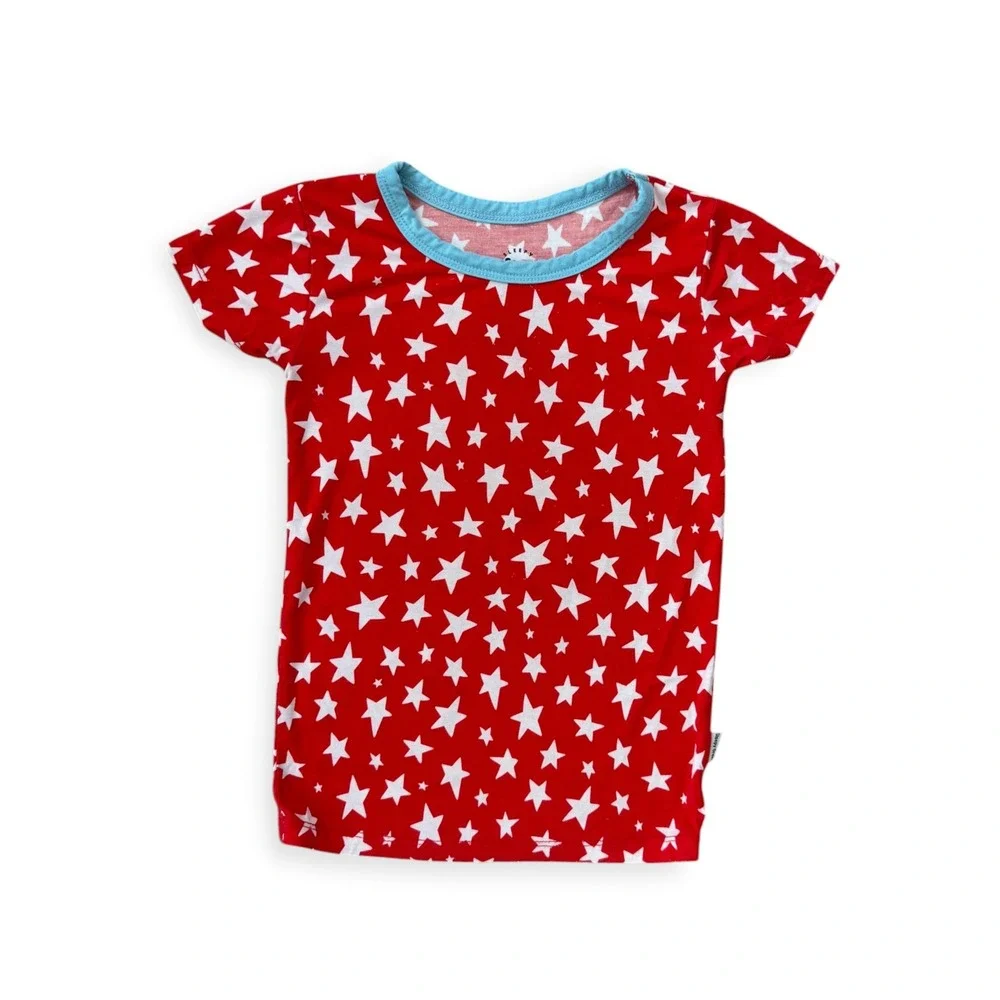 Sleepy Drew Toddler 3T Red White Star Short Sleeve Pajama Set